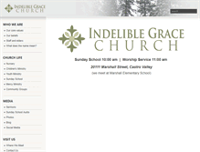 Tablet Screenshot of indeliblegracechurch.org